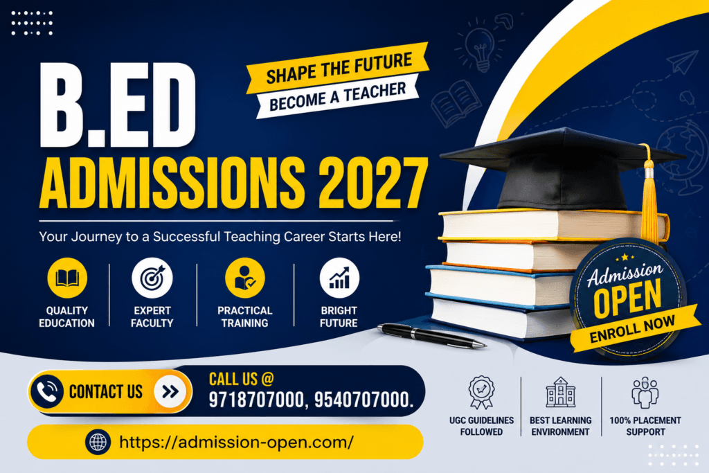 B Ed Course Admission